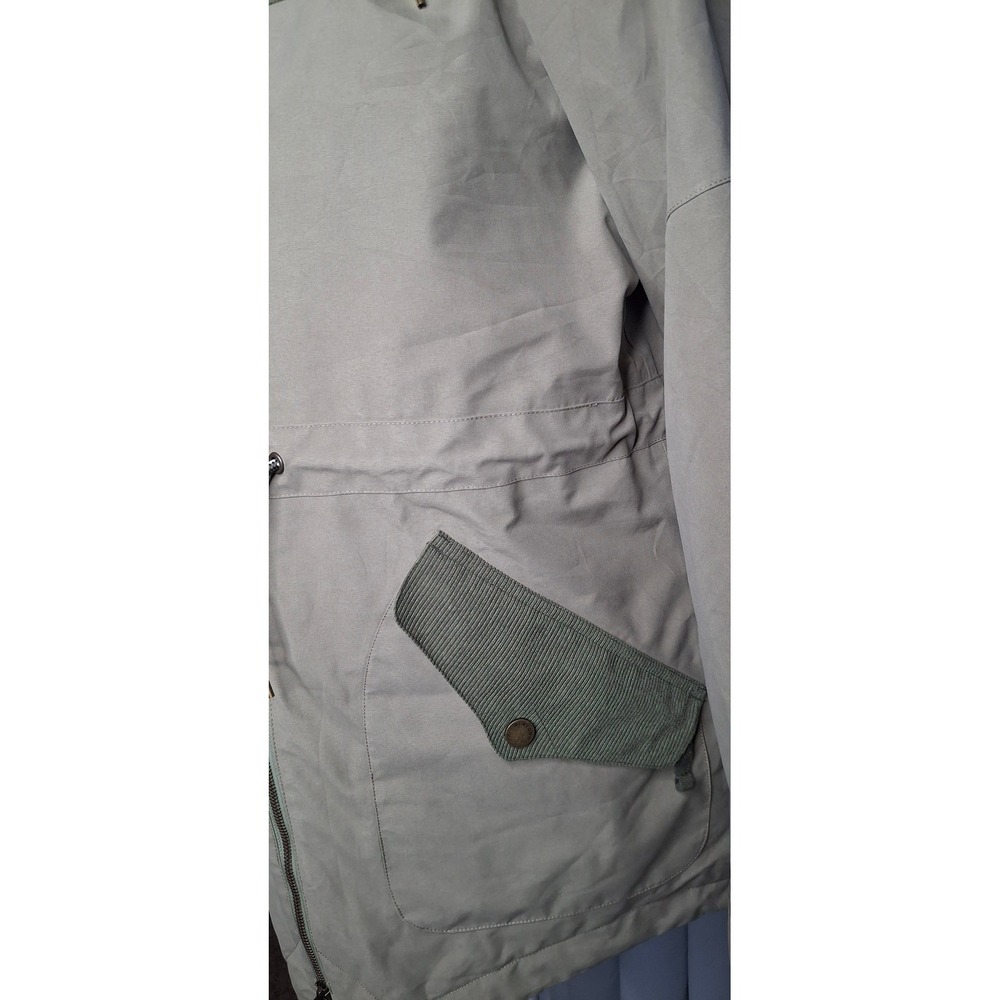Burton Prowess DryRide Snowboard Jacket Women Khaki/Green/Tan Sherpa Hooded Coat - Picture 9 of 16